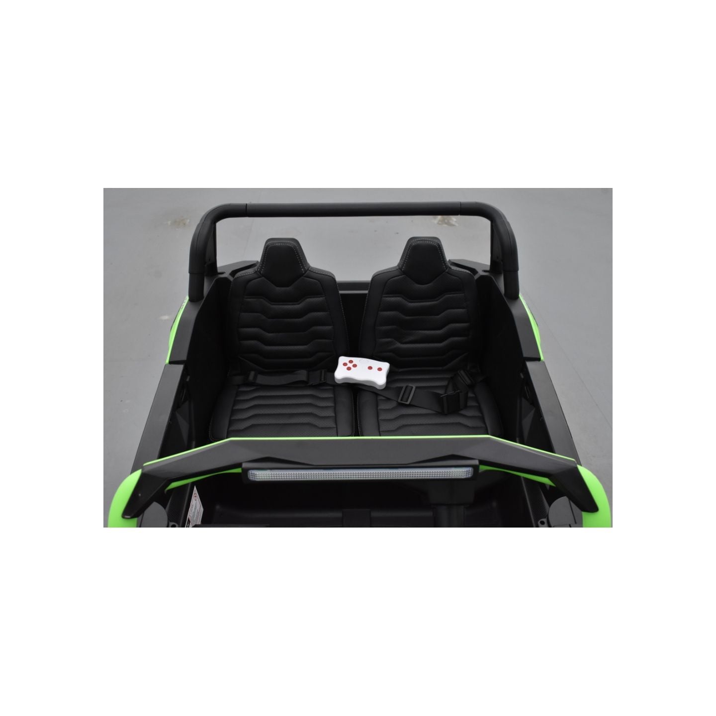 Buggy Big Horn 24 Volts 7Ah vert, 4 moteurs de 60 watts, buggy deux places, buggy électrique enfant