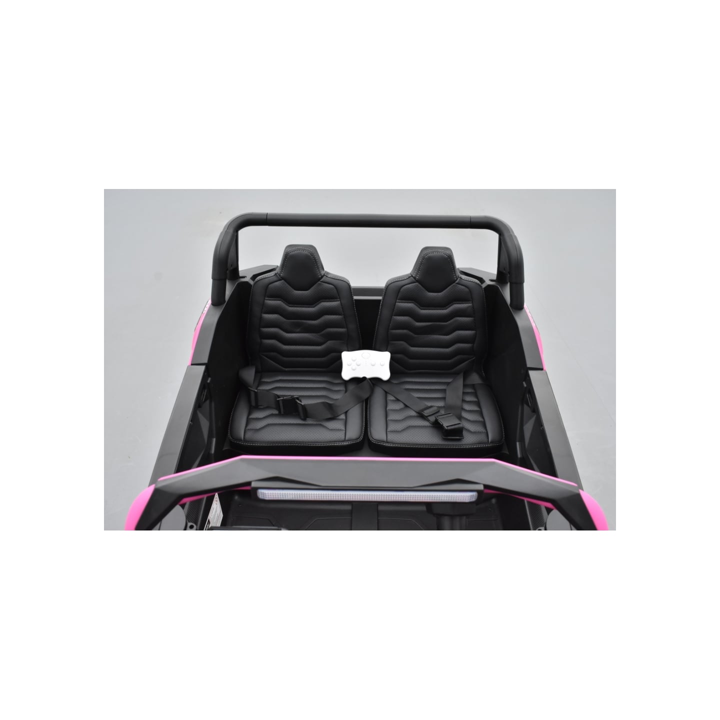 Buggy Big Horn 24 Volts 7Ah rose, 4 moteurs de 60 watts, buggy deux places, buggy électrique enfant