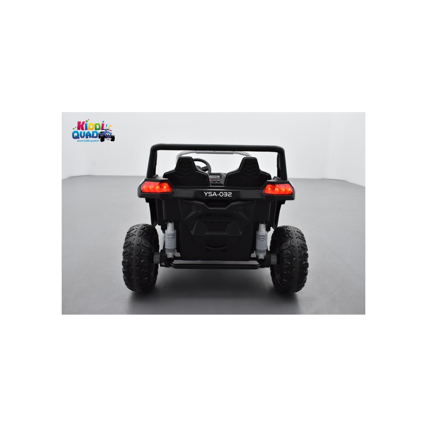 Buggy Big Horn 24 Volts 7Ah blanc, 4 moteurs de 60 watts, buggy deux places, buggy électrique enfant
