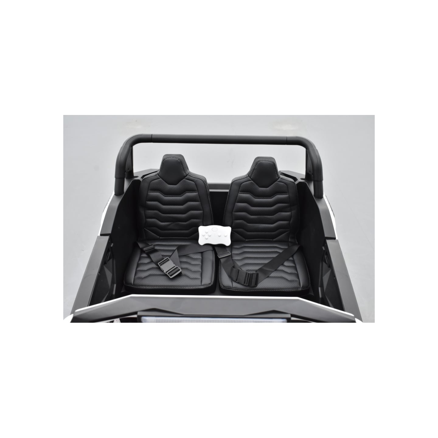 Buggy Big Horn 24 Volts 7Ah blanc, 4 moteurs de 60 watts, buggy deux places, buggy électrique enfant