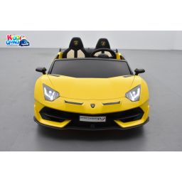 Lamborghini SVJ Jaune 24 Volts Drift Edition 2 places, voiture électrique enfant 24 Volts 7Ah, 2 moteurs