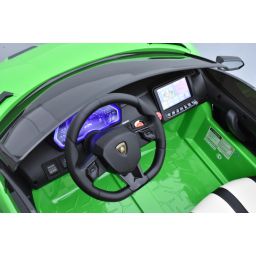 Lamborghini SVJ Verte 24 Volts Drift Edition 2 places, voiture électrique enfant 24 Volts 7Ah, 2 moteurs