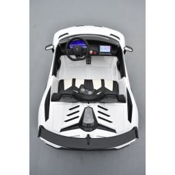 Lamborghini SVJ Blanc 24 Volts Drift Edition 2 places, voiture électrique enfant 24 Volts 7Ah, 2 moteurs