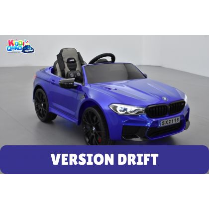 BMW M5 24 Volts bleu Edition Drift, voiture électrique enfant 24 Volts 1 place, 2 moteurs