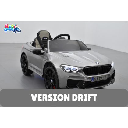 BMW M5 24 Volts grise Edition Drift, voiture électrique enfant 24 Volts - 2 moteurs