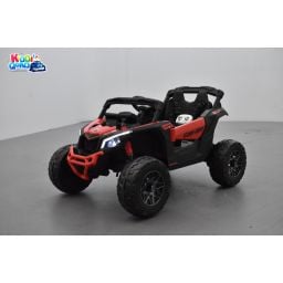 Buggy Can-Am "Maverick" 12 Volts électrique enfant Rouge Version 1 place, buggy électrique enfant 12 Volts 10 Ah, 4 moteurs