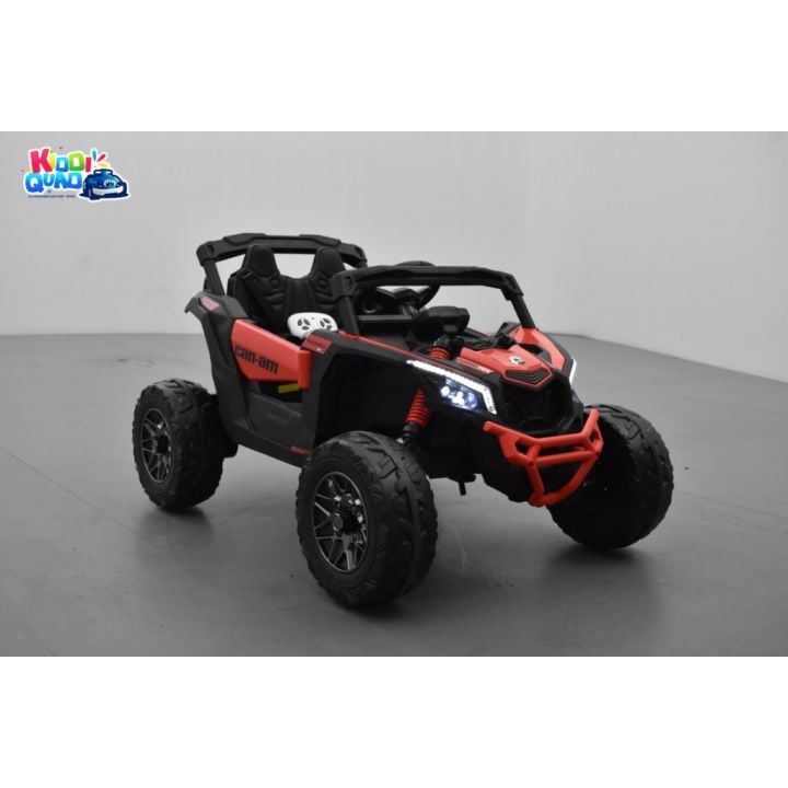 Buggy Can-Am "Maverick" 12 Volts électrique enfant Rouge Version 1 place, buggy électrique enfant 12 Volts 10 Ah, 4 moteurs