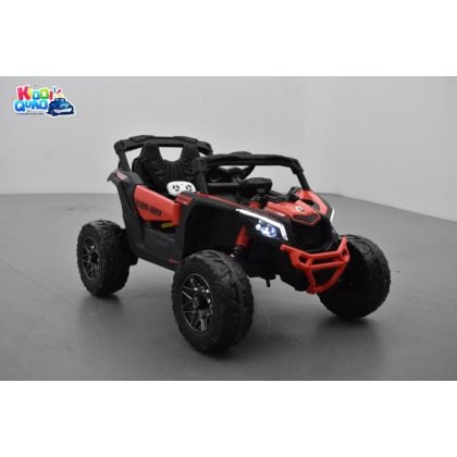 Buggy Can-Am "Maverick" 12 Volts électrique enfant Rouge Version 1 place, buggy électrique enfant 12 Volts 10 Ah, 4 moteurs