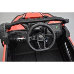 Buggy Can-Am "Maverick" 12 Volts électrique enfant Rouge Version 1 place, buggy électrique enfant 12 Volts 10 Ah, 4 moteurs