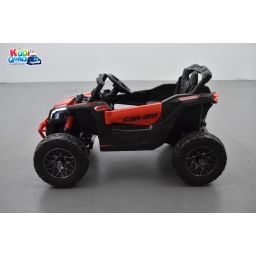 Buggy Can-Am "Maverick" 12 Volts électrique enfant Rouge Version 1 place, buggy électrique enfant 12 Volts 10 Ah, 4 moteurs