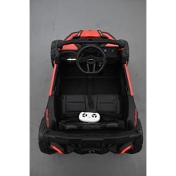 Buggy Can-Am "Maverick" 12 Volts électrique enfant Rouge Version 1 place, buggy électrique enfant 12 Volts 10 Ah, 4 moteurs