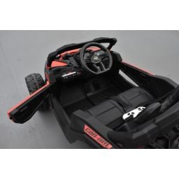 Buggy Can-Am "Maverick" 12 Volts électrique enfant Rouge Version 1 place, buggy électrique enfant 12 Volts 10 Ah, 4 moteurs