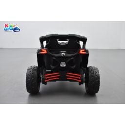 Buggy Can-Am "Maverick" 12 Volts électrique enfant Rouge Version 1 place, buggy électrique enfant 12 Volts 10 Ah, 4 moteurs