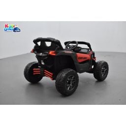 Buggy Can-Am "Maverick" 12 Volts électrique enfant Rouge Version 1 place, buggy électrique enfant 12 Volts 10 Ah, 4 moteurs
