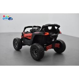 Buggy Can-Am "Maverick" 12 Volts électrique enfant Rouge Version 1 place, buggy électrique enfant 12 Volts 10 Ah, 4 moteurs
