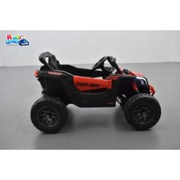 Buggy Can-Am "Maverick" 12 Volts électrique enfant Rouge Version 1 place, buggy électrique enfant 12 Volts 10 Ah, 4 moteurs