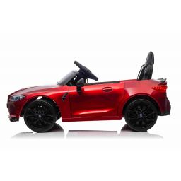 BMW M4 Rouge métallisée, voiture électrique enfant 12 Volts télécommande parentale 2.4 Ghz, 2 moteurs