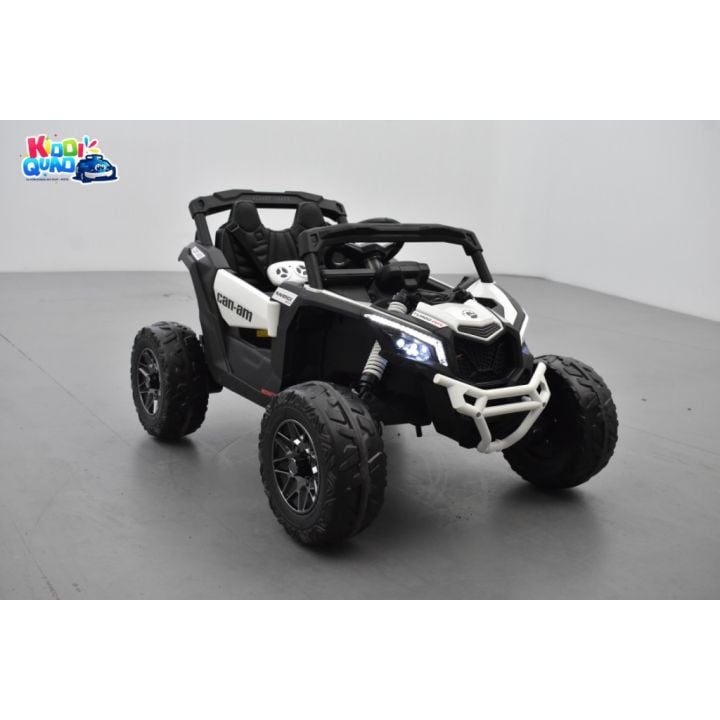 Buggy Can-Am "Maverick" 12 Volts électrique enfant Blanc Version 1 place, buggy électrique enfant 12 Volts 10 Ah, 4 moteurs