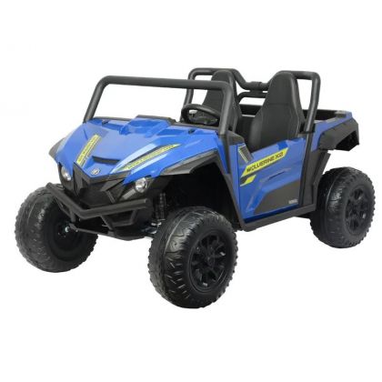 Buggy Yamaha Wolverine X2 Bleu sans toit, Buggy électrique pour enfant 24Volts 7 Ah, 2 moteurs