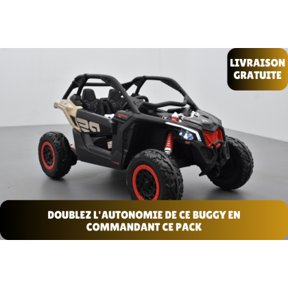 Pack Can-Am RS+ pack batterie 24V7AH avec Adaptateur "Y" + chargeur + housse + plaques