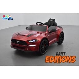 Ford Mustang GT Rouge Version Drift avec écran MP4, voiture électrique pour enfant 24 volts 1 place
