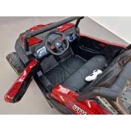 Buggy Scorpion 24 Volts 7Ah version "Rouge Spider", 4 moteurs, buggy deux places, buggy électrique enfant