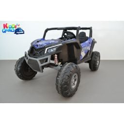 Buggy Scorpion 24 Volts 7Ah version "Bleu Spider", 4 moteurs, buggy deux places, buggy électrique enfant