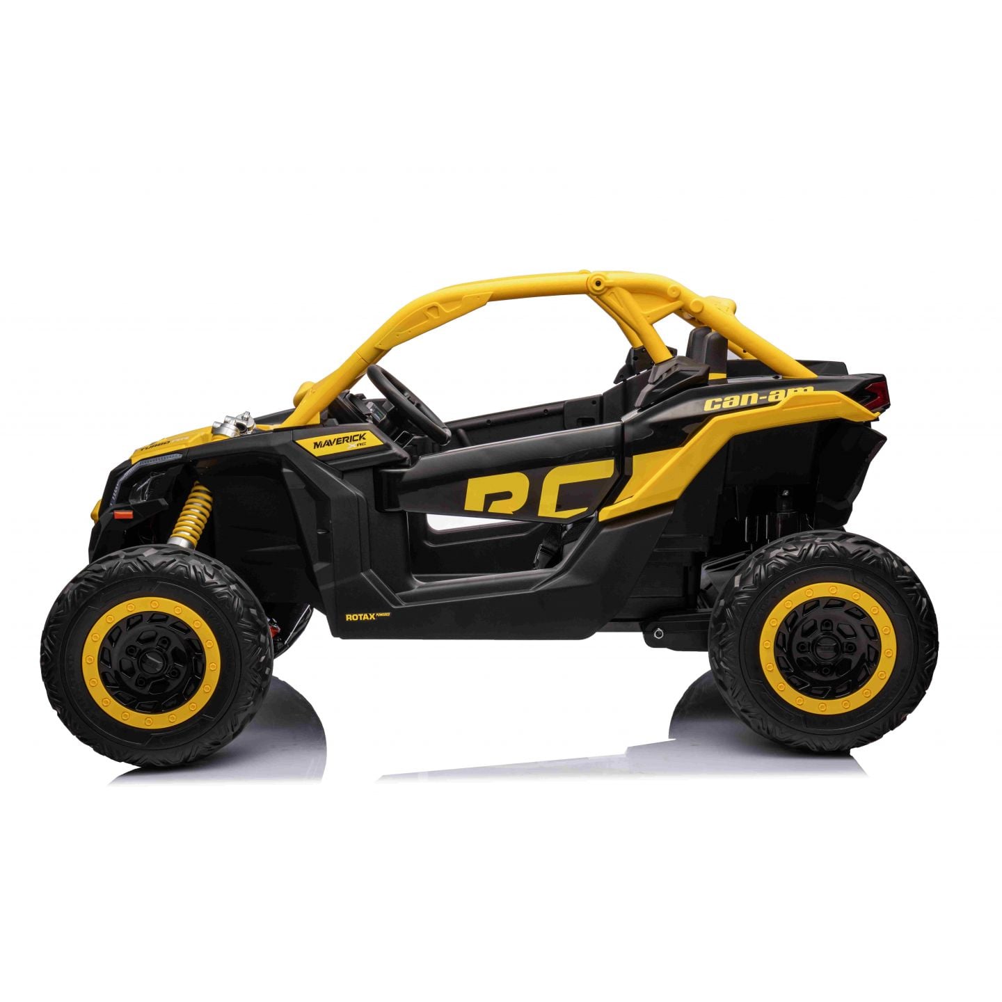 Buggy Can-Am "Maverick" 24 Volts électrique enfant Jaune, buggy électrique enfant 24 Volts 7 Ah, 4 moteurs