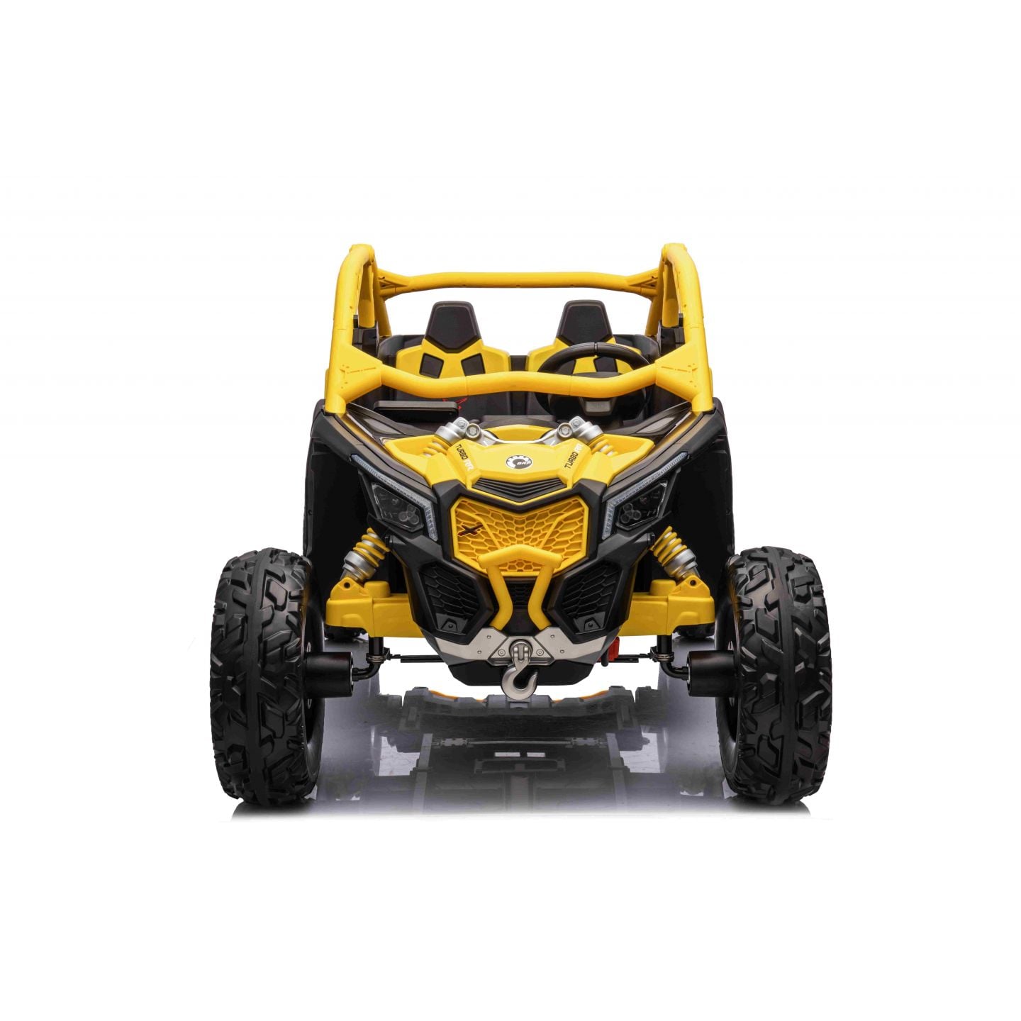 Buggy Can-Am "Maverick" 24 Volts électrique enfant Jaune, buggy électrique enfant 24 Volts 7 Ah, 4 moteurs