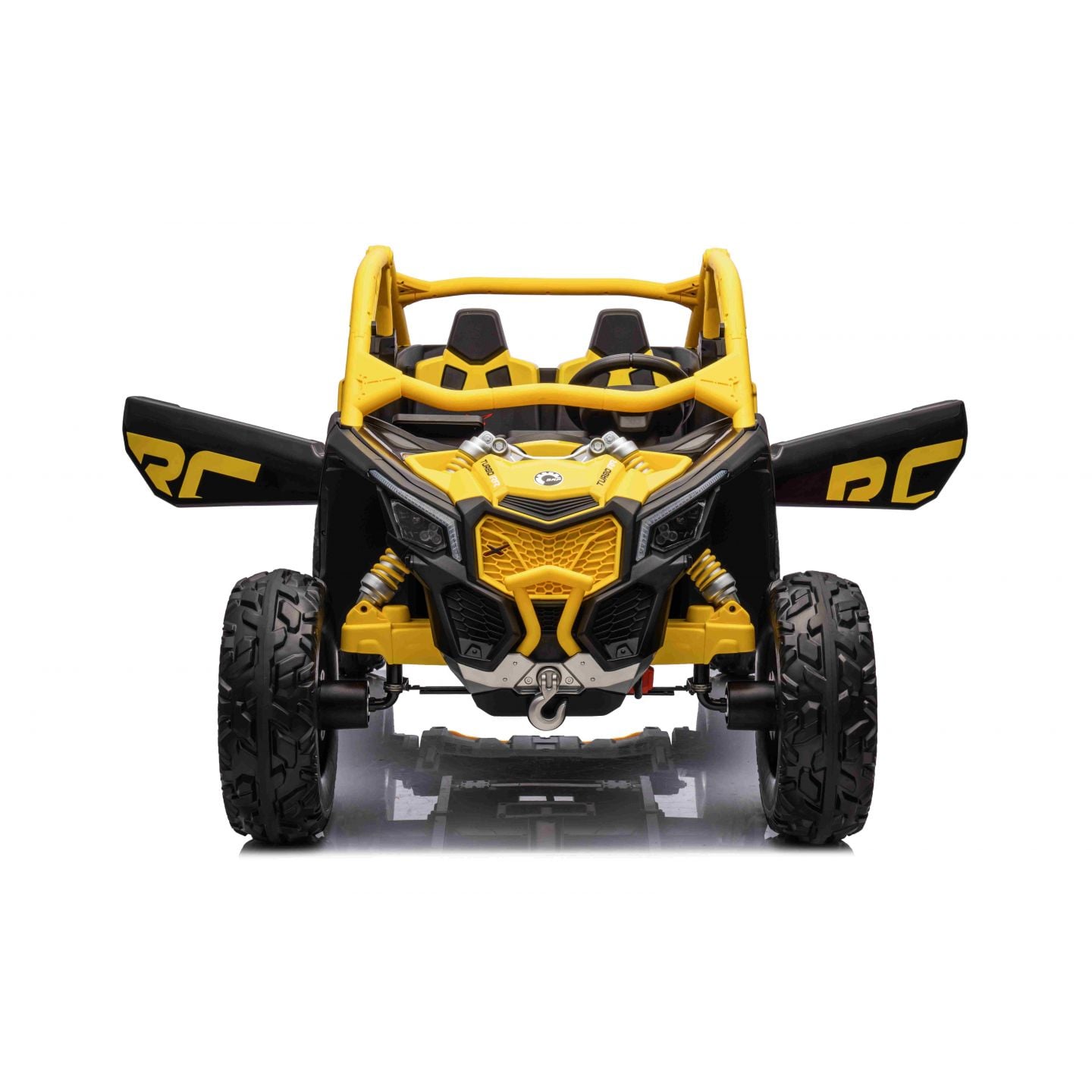 Buggy Can-Am "Maverick" 24 Volts électrique enfant Jaune, buggy électrique enfant 24 Volts 7 Ah, 4 moteurs