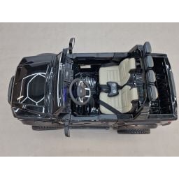 Ford Super Duty F450 Noir Métallisée, voiture électrique pour enfant 2 places, 24V 10 Ah, 4 moteurs