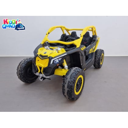 Pack Can-Am jaune + pack batterie 24V7AH avec Adaptateur "Y" + chargeur + housse + plaques