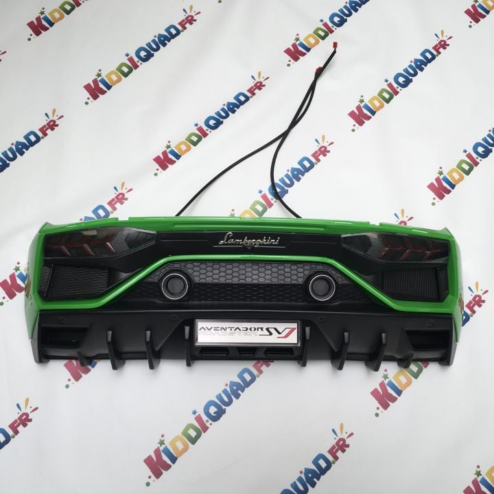 Pare-chocs arrière complet couleur "Vert" pour Lamborghini Aventador SVJ 24 Volts
