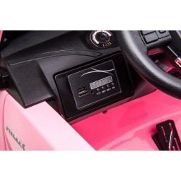 Toyota Hilux rose 24 Volts électrique pour enfant écran mp4, 4x4 électrique enfant 2 places