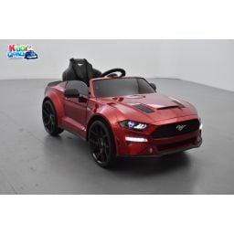 Ford Mustang GT Rouge avec écran MP4, voiture électrique pour enfant 24 volts 1 place