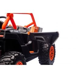 Buggy UTV XXL 24 Volts 14Ah Orange, buggy électrique enfant, version 2 places - 4 moteurs