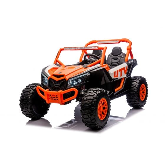Buggy UTV XXL 24 Volts 14Ah Orange, buggy électrique enfant, version 2 places - 4 moteurs