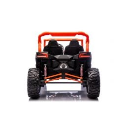 Buggy UTV XXL 24 Volts 14Ah Orange, buggy électrique enfant, version 2 places - 4 moteurs