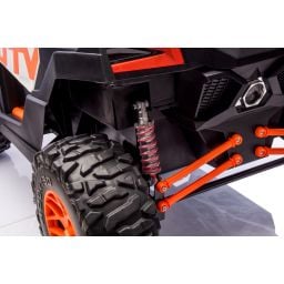 Buggy UTV XXL 24 Volts 14Ah Orange, buggy électrique enfant, version 2 places - 4 moteurs