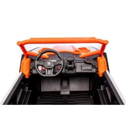 Buggy UTV XXL 24 Volts 14Ah Orange, buggy électrique enfant, version 2 places - 4 moteurs