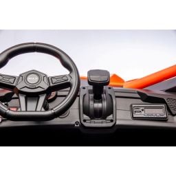 Buggy UTV XXL 24 Volts 14Ah Orange, buggy électrique enfant, version 2 places - 4 moteurs