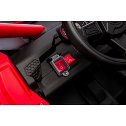 Buggy UTV XXL 24 Volts 14Ah Rouge/Noir, buggy électrique enfant, version 2 places - 4 moteurs
