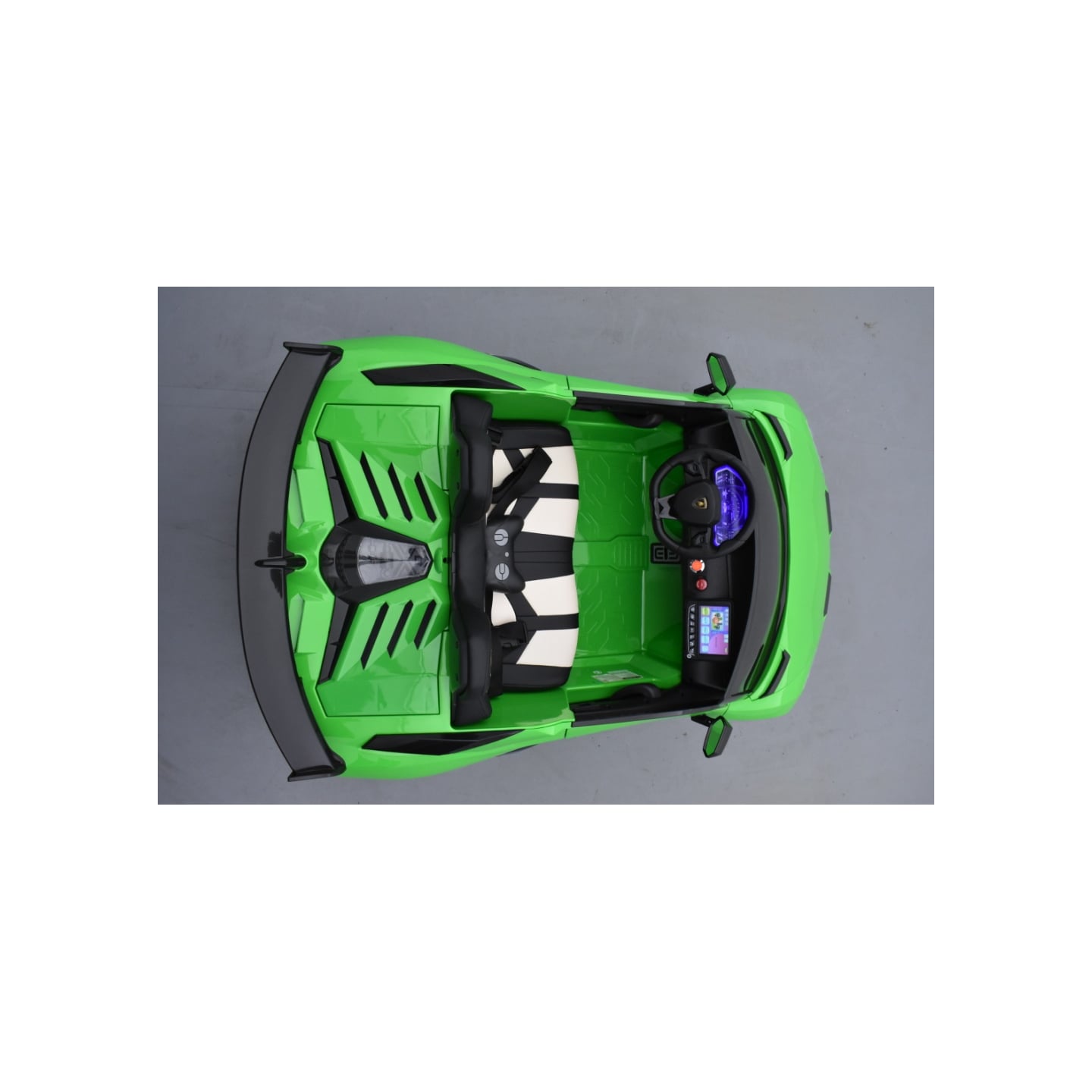Lamborghini SVJ 2 places Vert, voiture électrique pour enfant, 24 volts - 4 moteurs