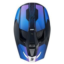 Casque cross enfant Shot moto quad Furious Kid Apex Bleu