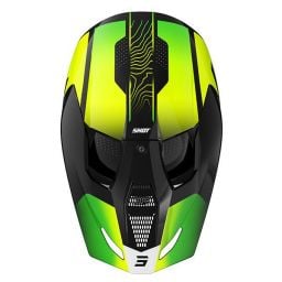 Casque cross enfant Shot moto quad Furious Kid Apex Neon Jaune