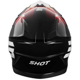 Casque cross enfant Shot moto quad Pulse X-Trem Noir Orange Rouge