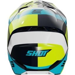 Casque cross enfant Shot moto quad Furious Kid Ridge Bleu Neon Jaune