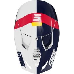 Casque cross enfant Shot moto quad Furious Kid Ridge Rouge Bleu Jaune