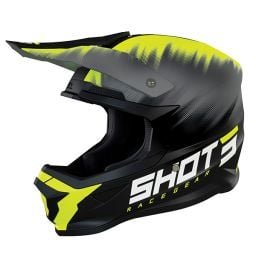 copy ofCasque cross enfant Shot moto quad Furious Kid Versus Gris neon Jaune