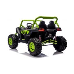 Buggy UTV XXL 24 Volts 14Ah Vert, buggy électrique enfant, version 2 places - 4 moteurs